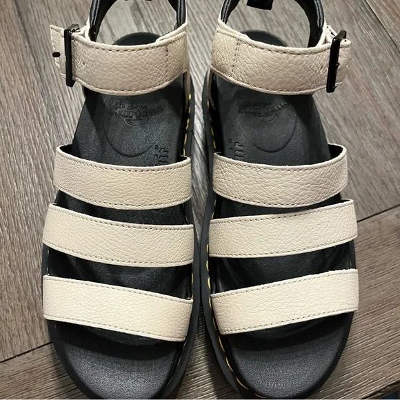 NEW Dr. martens parchment beige blaire sandals - Picture 6 of 6